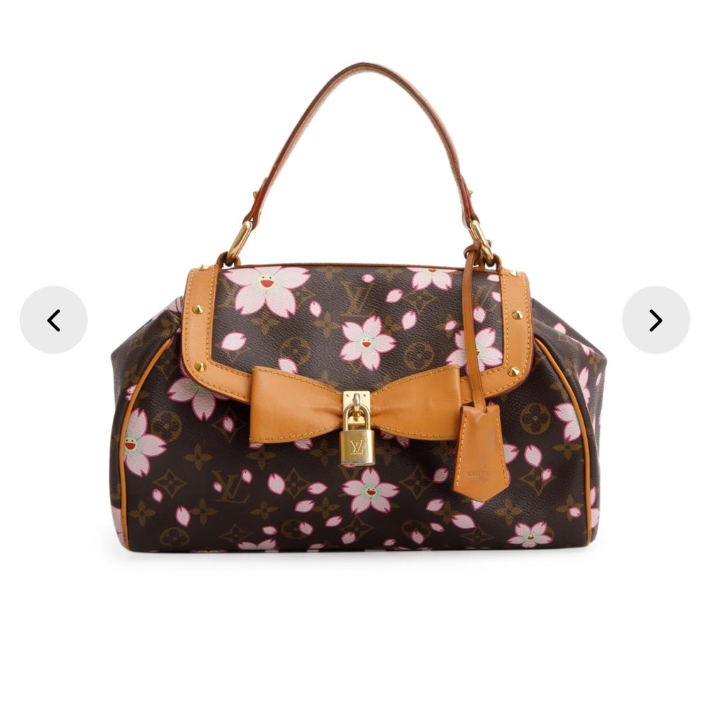 RARE 2003 LV x Murakami Monogram Cherry Blossom Sac Retro Bag